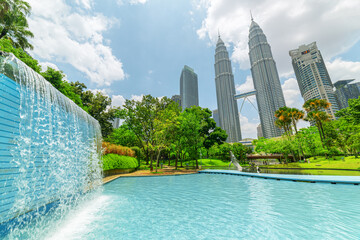 Obraz premium Awesome Kuala Lumpur skyline, Malaysia. Wonderful cityscape