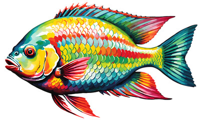 A Tilapia drawing