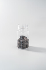 activated carbon, black capsule, black pills