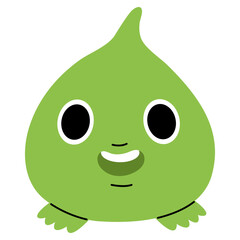 Balloon lumpfish single 3 cute on a white background, vector illustration.