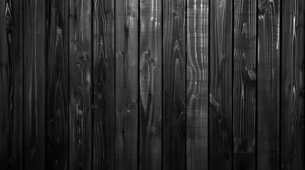 Rich Texture of Vertical Black Wood Planks with Visible Grain