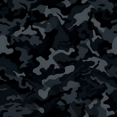 Black camouflage digital art seamless pattern, the design for apply a variety of graphic works