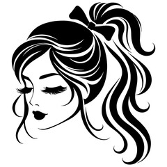 Elegant Portrait of a Beautiful Woman, Perfect for Fashion and Beauty Projects