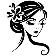 Elegant Portrait of a Beautiful Woman, Perfect for Fashion and Beauty Projects