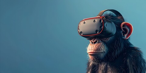 Energetic Primate Embraces the Future of Virtual Fitness Simulated Workouts Enhanced Performance and Boundless Possibilities