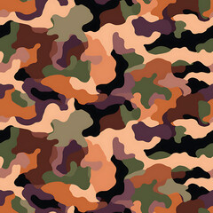 Fototapeta premium Camouflage digital art seamless pattern, the design for apply a variety of graphic works