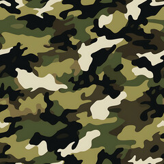 Fototapeta premium Camouflage digital art seamless pattern, the design for apply a variety of graphic works