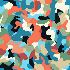 camouflage digital art seamless pattern, the design for apply a variety of graphic works