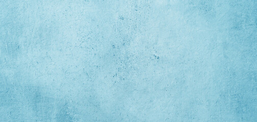 Blank blue grunge cement wall texture background, banner, interior design background, banner