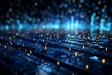 Obraz premium abstract background of coding software for artificial intelligence, red and orange tone