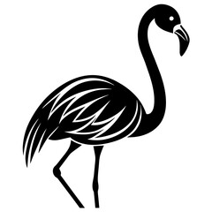 illustration of a flamingo vector