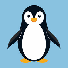 penguin vector art illustration