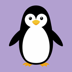 penguin vector art illustration