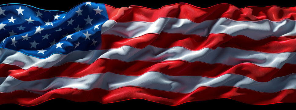 create a backdrop of the usaf flag next to the usa flag,generative ai