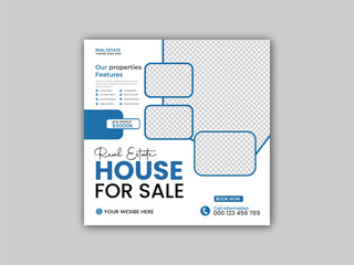 Real estate flyer template