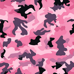Pink camouflage, digital art seamless pattern, the design for apply a variety of graphic works