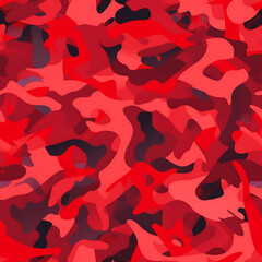 Red camouflage, digital art seamless pattern, the design for apply a variety of graphic works