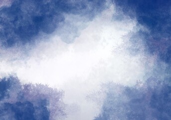 Abstract Dark Blue Watercolour Texture Background