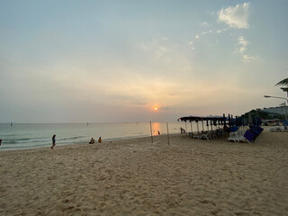 Obraz premium sunset on the beach