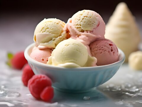 Strawberry ice cream