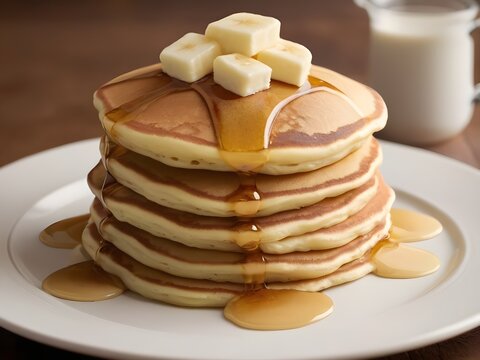 Pancakes with honey