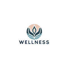 wellness logo design vector, wellness logo. yoga logo. spiritual logo