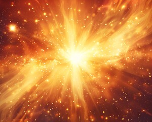 Brilliant Cosmic Explosion of Light and Energy Symbolizing Power and Dynamism