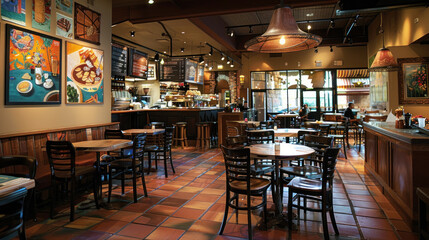 Savor the flavors of a cafe and bistro, where gourmet coffee and delectable dishes take center stage.