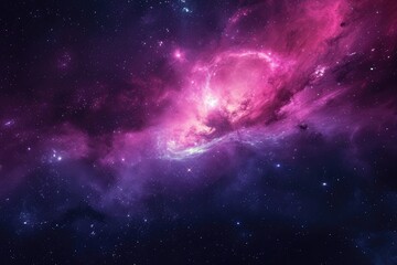 Fototapeta premium Dynamic hues dance across the astronomy galaxy