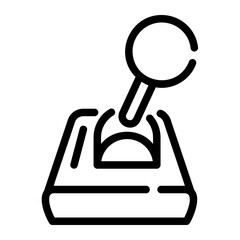 arcade stick outline icon