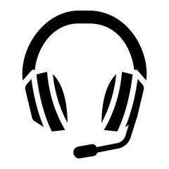 headphone glyph icon