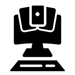 playing card glyph icon