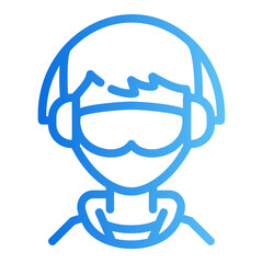 streamer gradient icon