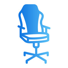 gaming chair gradient icon