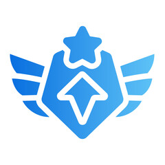 level up gradient icon