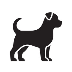 isolated black silhouette of a dog collection, Set of dog silhouette vector. Dogs and puppies in different breed, corgi, golden retriever, poses, sitting, standing, jump