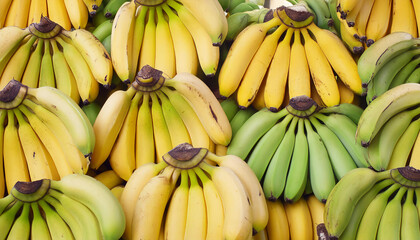 close up fresh bananas - Powered by Adobe