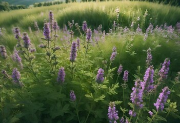 lavender field in region