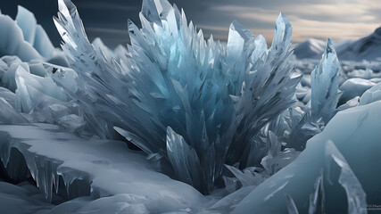 Frostbite Frostwisp In the frozen tundras of "CryptoCritters," the Frostbite Frostwisp is a resilient and mysterious being. Its body is comprised of icy shards that glisten like the snow, and its pier