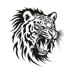 Tiger Head Logo Design Stock Illustration. Tiger Head Vector