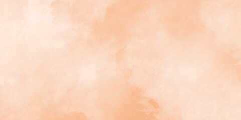Pink and orange light background with grunge effect, Old paper texture with stains and scratches, Hand painted abstract cloud texture, Paint leaks and ombre effects orange watercolor texture.