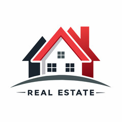 Real estate logo. Modern and simple house vector icon illustration 
