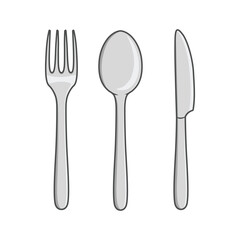 Restaurant cutlery. kitchen elements vector illustration