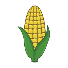 Obraz premium Vegetable corn cartoon vector design