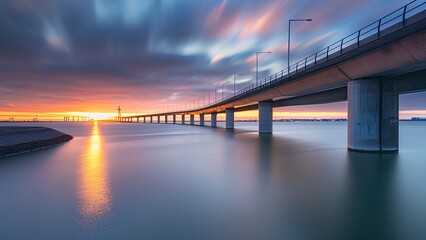 Fototapeta premium bridge over river