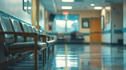 Mockup frame serving as a focal point in the hospital's waiting room, offering a moment of contemplation to patients.