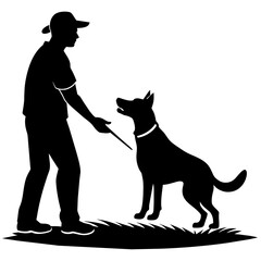 silhouette of a dog vector