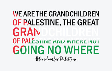 Free Palestine, free Gaza T-shirt print, Palestine map, Watermelon Palestine vector illustration