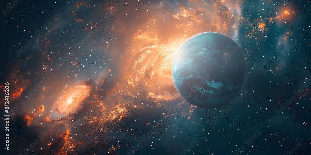 Canvas Prints spectacular cosmic explosion in the depths of the enigmatic universe showcasing the boundless potent