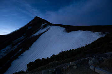 春の山岳